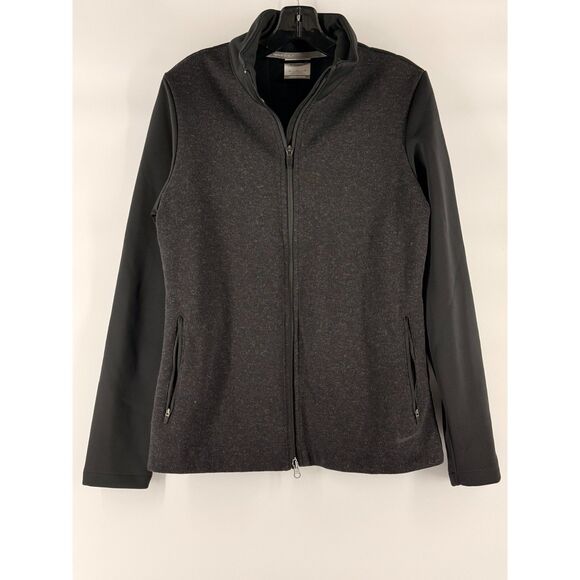 Nike Golf Jacket Black Quilted 1899 Dual Zip Golf Logo Dri-FIT Med - Picture 1 of 8